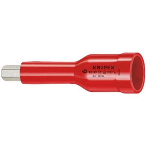 Knipex 98 39 05 Socket insulated 6 Point 3/8 inch Drive 5mm OAL 75mm